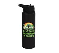 Let The Shenanigans Begin Irish Gnomes - St Patrick's Day Stainless Steel Insulated Water Bottle