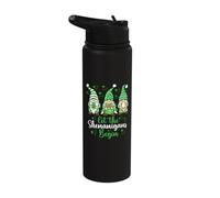Let The Shenanigans Begin Irish Gnomes - St Patrick's Day Stainless Steel Insulated Water Bottle