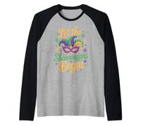 Let The Shenanigans Begin Party Lovers Festive Vibe Mardi Raglan Baseball Tee