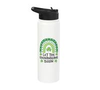 Let The Shenanigans Begin Rainbow Stainless Steel Insulated Water Bottle
