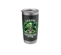 Let The Shenanigans Begin Sugar Skull Skeleton Patrick's Day Stainless Steel Insulated Tumbler