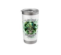 Let The Shenanigans Begin Sugar Skull Skeleton Patrick's Day Stainless Steel Insulated Tumbler