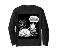 Let The Sleeping Dogs Lie Idiom Kids and Teachers Idioms Long Sleeve T-Shirt