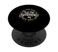 Let The Sunshine In Summer Solstice Mystical Boho Sun PopSockets Adhesive PopGrip