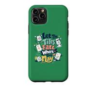 Let The Tiles Fall Where They May Mahjong Tile Game Player Case for iPhone 11 Pro