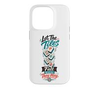 Let The Tiles Fall Where They May Mahjong Tile Game Player Case for iPhone 14 Pro