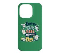 Let The Tiles Fall Where They May Mahjong Tile Game Player Case for iPhone 14 Pro
