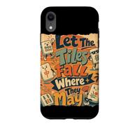 Let The Tiles Fall Where They May Mahjong Tile Game Player Case for iPhone XR