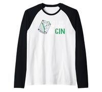 Let The Weekend Be Gin Alcohol Lover Drinking Bartender Gin Raglan Baseball Tee