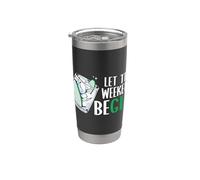 Let The Weekend Be Gin Alcohol Lover Drinking Bartender Gin Stainless Steel Insulated Tumbler