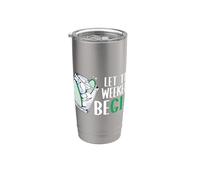 Let The Weekend Be Gin Alcohol Lover Drinking Bartender Gin Stainless Steel Insulated Tumbler