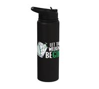 Let The Weekend Be Gin Alcohol Lover Drinking Bartender Gin Stainless Steel Insulated Water Bottle