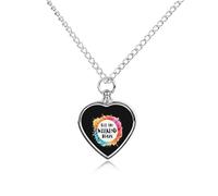 Let The Weekend Begin Ashes Necklace Dog Pet Urn Necklace Heart Cremation Jewelry with Fill Kit