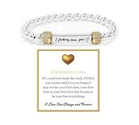 Let Them Dainty Diamond Beaded Stretch Bracelet,Self Worth Motivational Stainless Steel Engraving Bracelets Crystal Energy Chain Bracelet Friendship Bracelets Jewelry for Best Friend Women Men, One