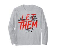 Let Them Doubt You Empowering Brush Stroke Design Long Sleeve T-Shirt