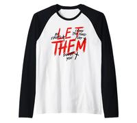 Let Them Doubt You Empowering Brush Stroke Design Raglan Baseball Tee