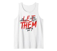 Let Them Doubt You Empowering Brush Stroke Design Tank Top
