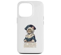 Let Them Eat Cement Concrete Meme Marie Antoinette Cat Case for iPhone 13 Pro