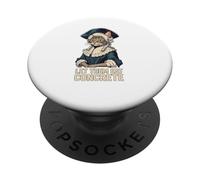 Let Them Eat Cement Concrete Meme Marie Antoinette Cat PopSockets Adhesive PopGrip
