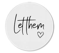 Let Them Funny Mouse Pad Mousepad, Inspirational Mental Health Mouse Pads For Desk Home Office Computers Laptop Accessories, Funny Office Gifts For Coworkers, 7.8 X 7.8 Inch
