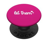Let Them Heart Therapy Affirmation Quote PopSockets Adhesive PopGrip