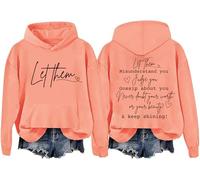 Let Them Hoodie, Let Them Sweatshirt for Women, Let Them Shirt, Mental Health Shirt Orange