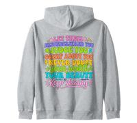 Let Them Misunderstand You Motivational Inspirational Quote Zip Hoodie