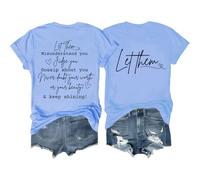 Let Them Shirt, Let Them Shirt for Women, Let Them Tshirt, Mental Health Shirt Carolina Blue