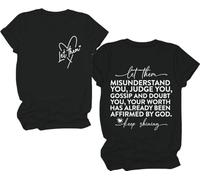 Let Them Shirt, Let Them Shirts for Women, Positive Saying Shirt, Mental Health Shirts for Women Man Black