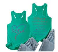 Let Them Shirt Misunderstand You Judge You Tank Funny Saying Graphic Tees Printed Motivational Tops for Women Cami Vest 2025 New Blouses for Women UK Tops for Women UK