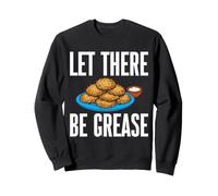 Let There Be Grease Latke Hanukkah Jewish Potato Pancake Sweatshirt