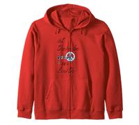 Let There Be Peace Anti War No War Stop Wars Zip Hoodie