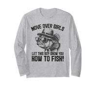 Let This Boy Show You How to Fish Funny Bass Long Sleeve T-Shirt