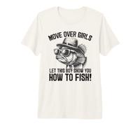 Let This Boy Show You How to Fish Funny Bass Premium T-Shirt