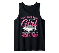 Let This Girl Show You How To Fish Carp Funny Carp Fishing Tank Top