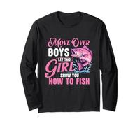 Let This Girl Show You How To Fish - Fishing Lover Angler Long Sleeve T-Shirt