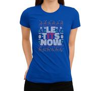 Let Tits Now Funny Christmas Design - Festive Christmas Clothing Gift Idea Merry Christmas Xmas Design Santa Winter Ladies T-Shirt, blue, M