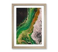 Let Us Be Abstract Framed Print | A2 Oak Framed Wall Art | Ready to Hang | Abstract Fantasy Picture | Living Room Bedroom Lounge Office