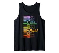 Let us Make Music Adults and Kids Tank Top