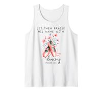 Let Us Praise His Name with Dancing Religious Psalm 149:3 Tank Top