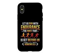 Let Us Run With Endurance The Race Marathon Running Case for iPhone X/XS