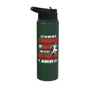 Let Us Run with Endurance The Race Marathon Running Stainless Steel Insulated Water Bottle