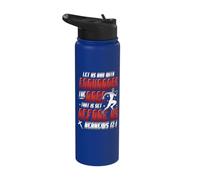 Let Us Run with Endurance The Race Marathon Running Stainless Steel Insulated Water Bottle