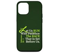 Let Us RUN With Patience the RACE That is Set Before Us, KJV Case for iPhone 12/12 Pro
