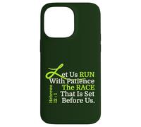 Let Us RUN With Patience the RACE That is Set Before Us, KJV Case for iPhone 14 Pro Max