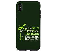 Let Us RUN With Patience the RACE That is Set Before Us, KJV Case for iPhone XS Max