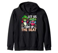 Let Us Turn Up The Beat Zip Hoodie
