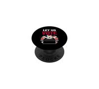 Let Us Vote British Democracy Freedom Patriot UK Election PopSockets Adhesive PopGrip
