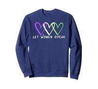 Let Women Speak - Suffragette heart motif - Feminist Sweatshirt