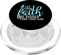 Let Your Faith Be Bigger Than Your Fear Butterfly PopSockets PopGrip for MagSafe